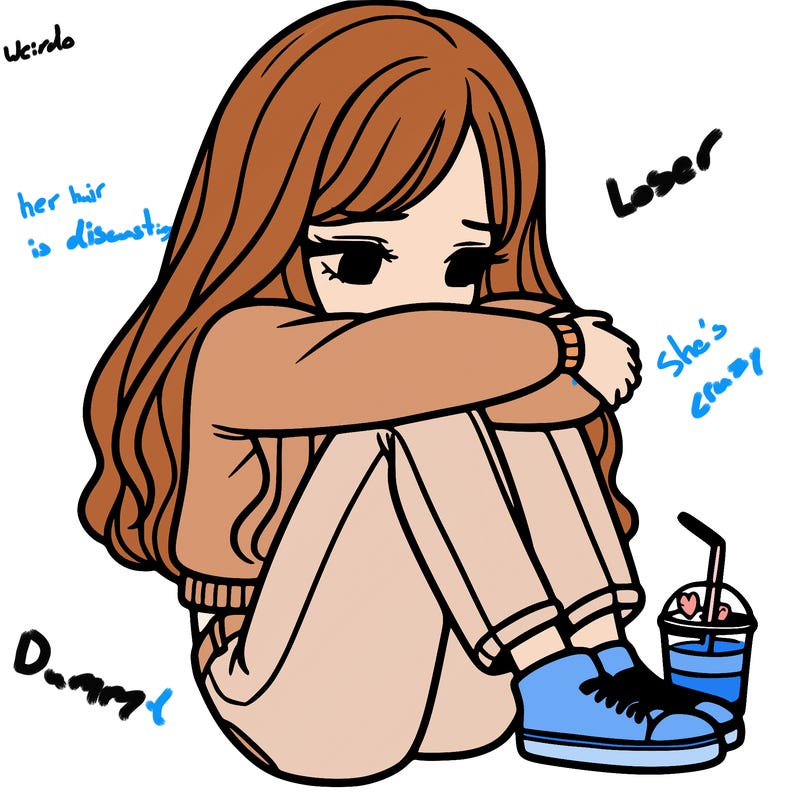 a girl  after a breakup