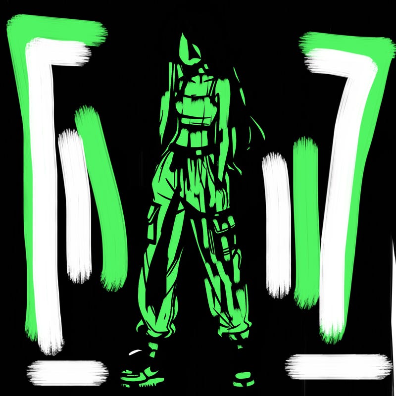 girl in baggy pants crop top and long hair