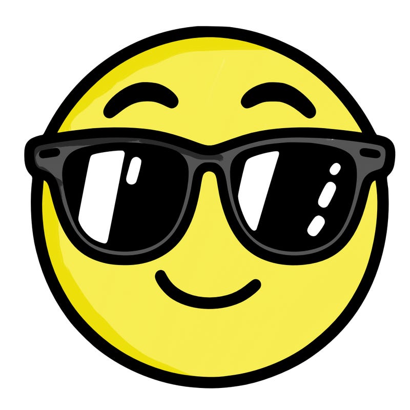 emoji with sunglasses