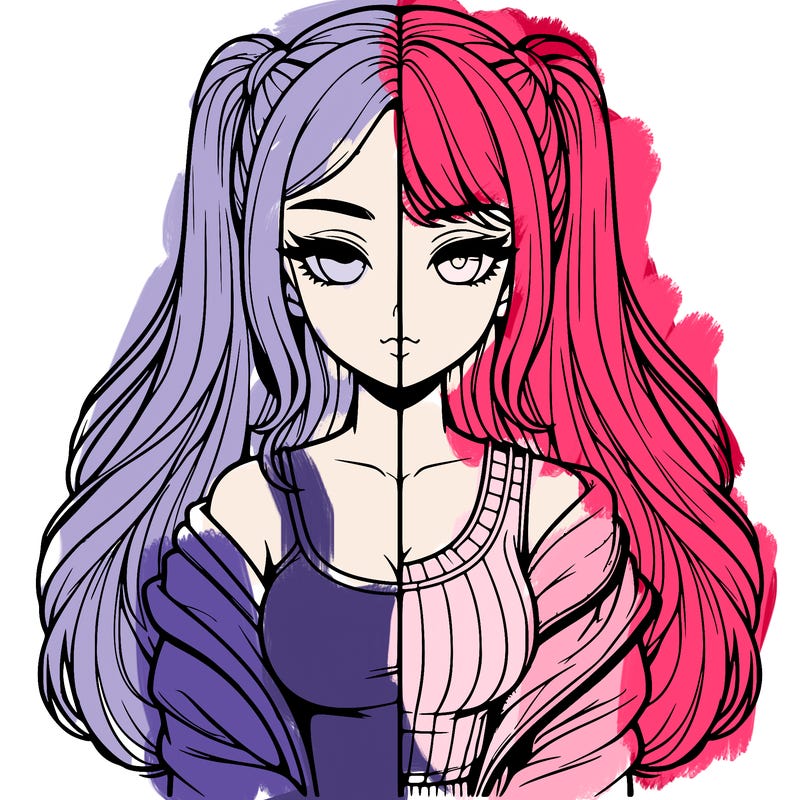 realistic girl split