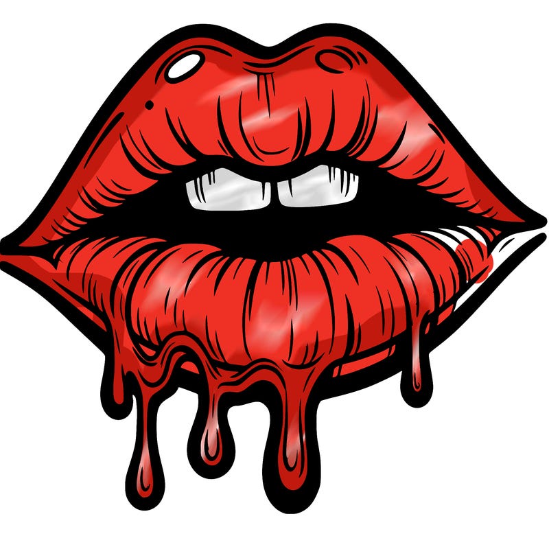 lips that look realistic and drip