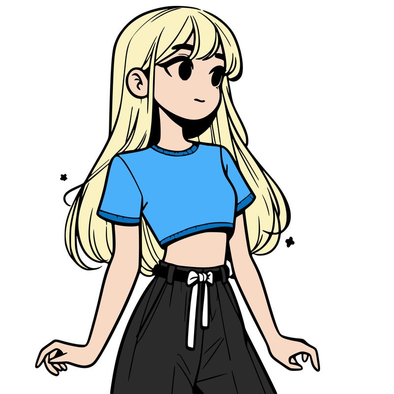 girl in a cute crop top