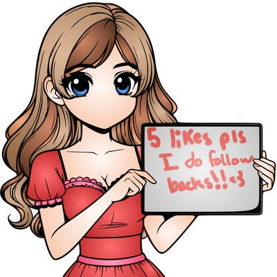 realistic pretty girl holding blank sign