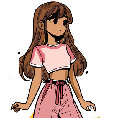 girl in a cute crop top