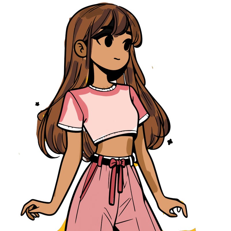 girl in a cute crop top