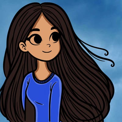 long haired girl