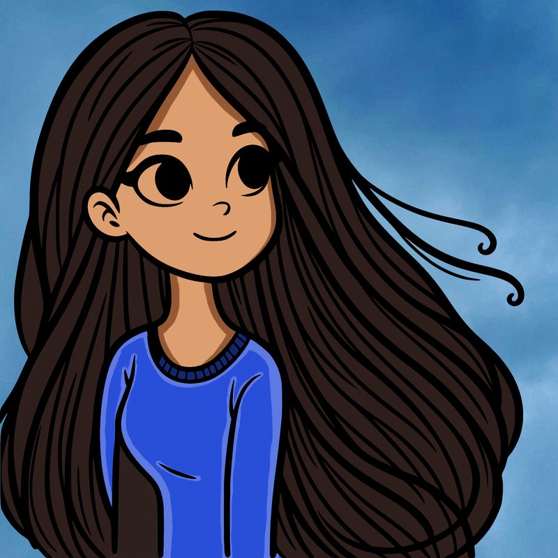 long haired girl