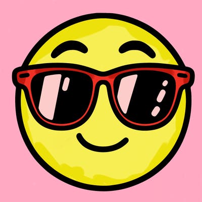 emoji with sunglasses