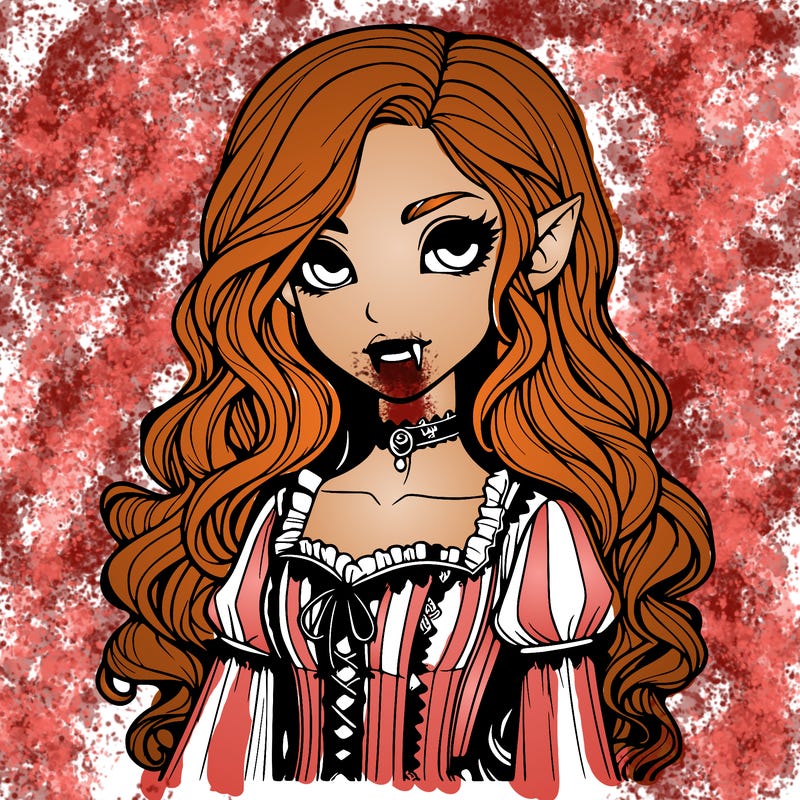 realistic vampire girl