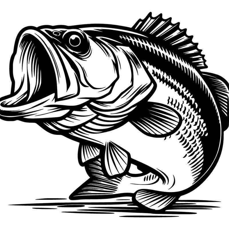 giant large mouth bass