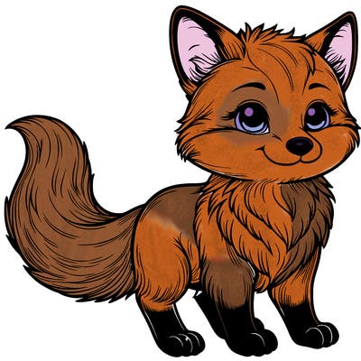 realistic fox