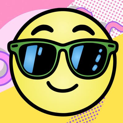 emoji with sunglasses