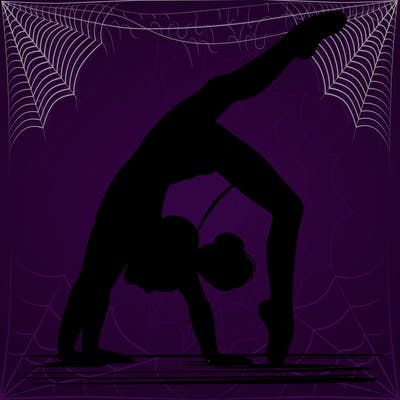 girl doing gymnastics