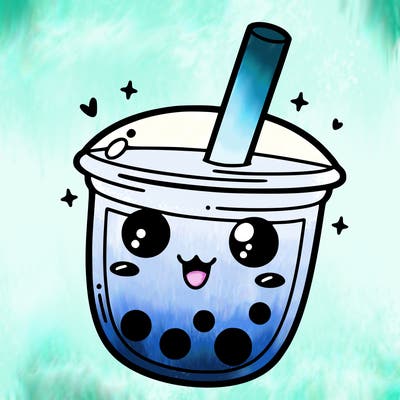 asthetic boba tea