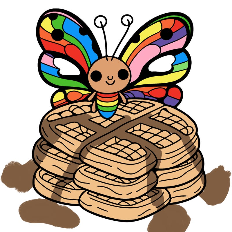 butterfly waffles