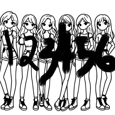 a group of girls wearing crop tops and shorts