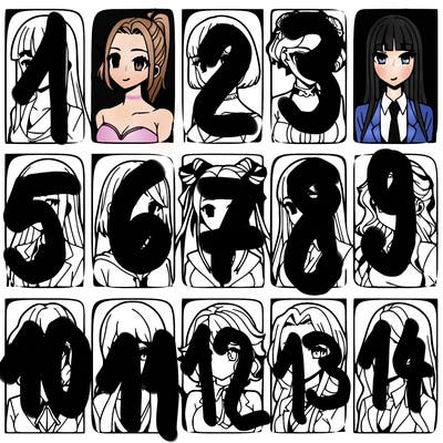 girls that look diffrent anime