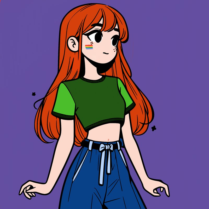 girl in a cute crop top