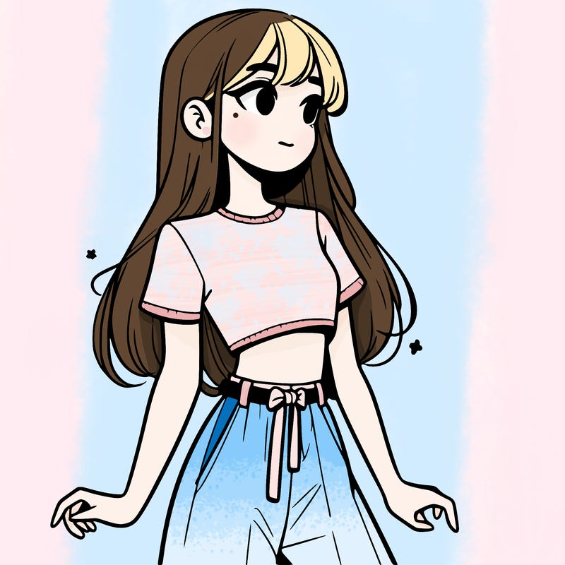 girl in a cute crop top