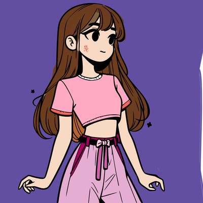 girl in a cute crop top