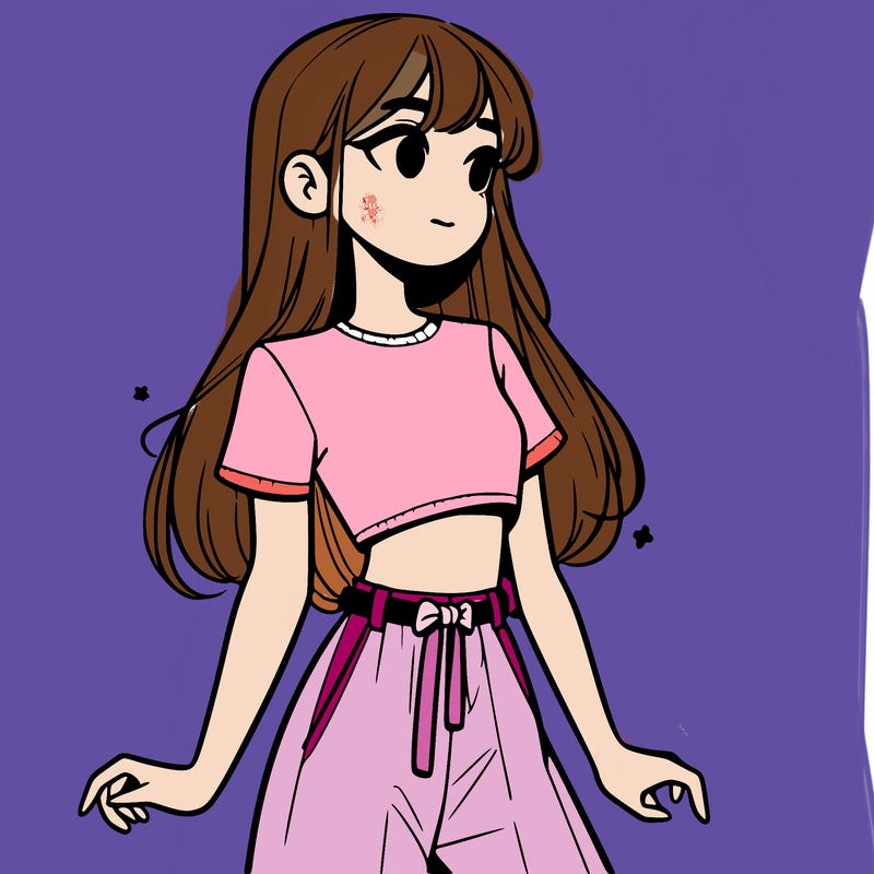 girl in a cute crop top