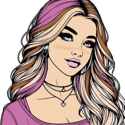 detailed realistic girl