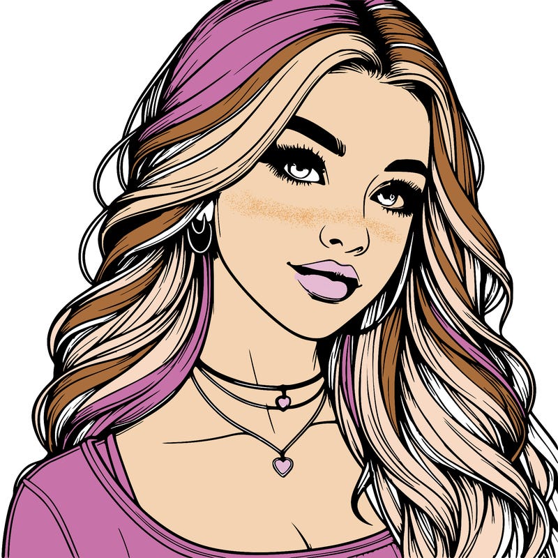 detailed realistic girl