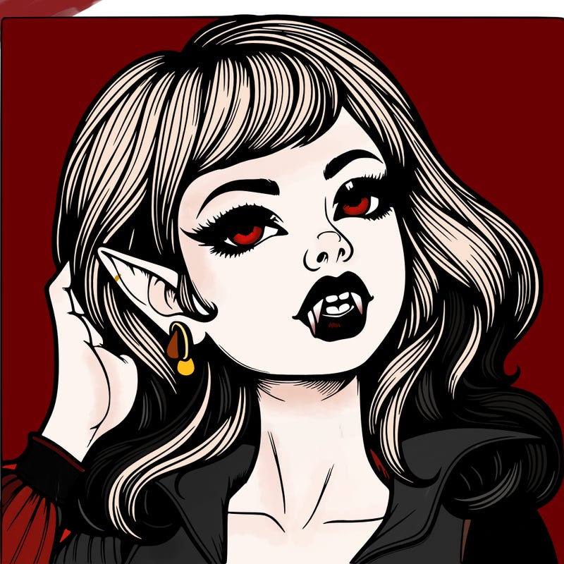 vampire girl realistic