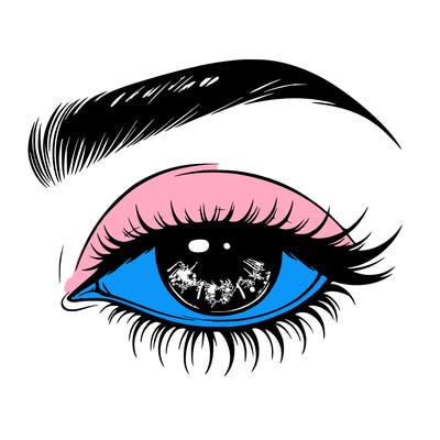 eye closed realistic