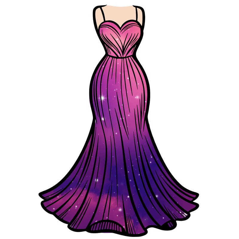 attractive long fashion dress