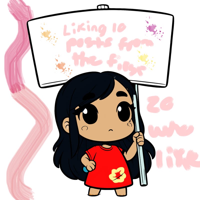 girl with blank sign