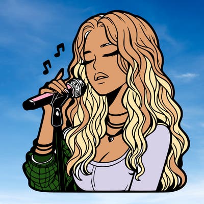 realistic female singer