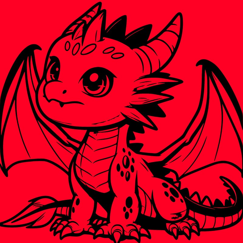 fierce baby night dragon
