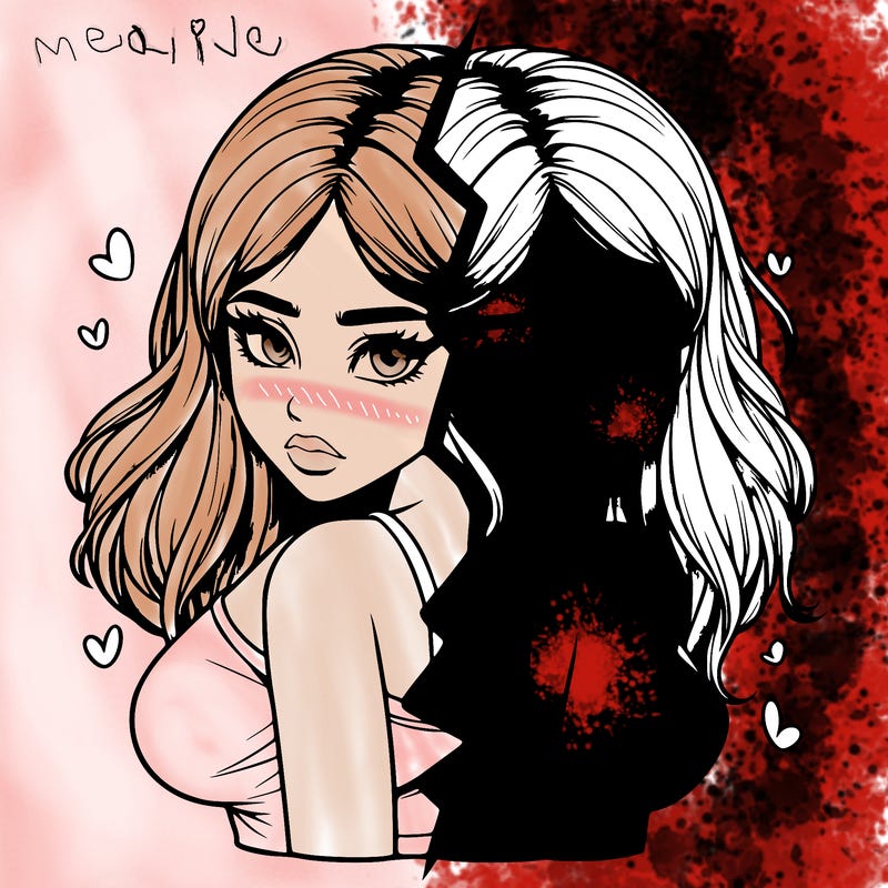 realistic girl split