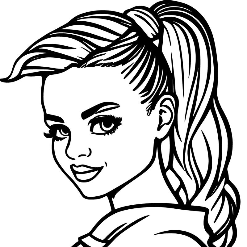 girl with ponytail