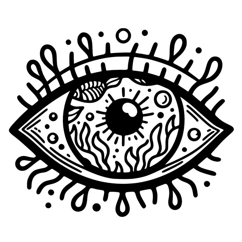 eye with aquatic features