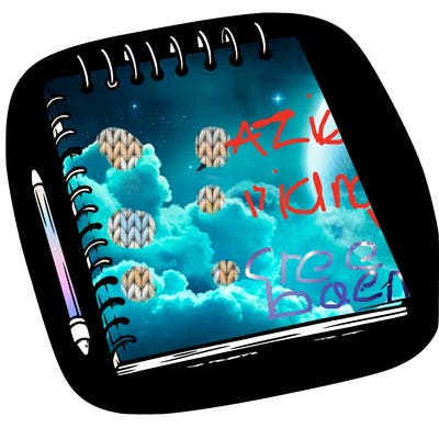 a blank sketch pad
