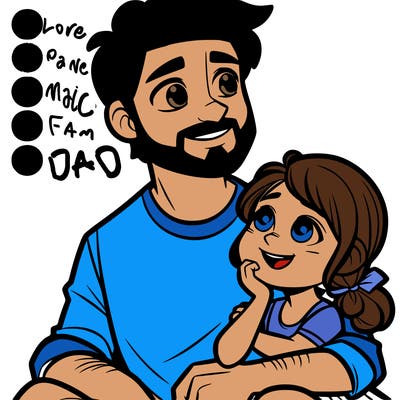 dad with his daughter