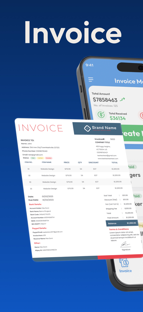 Invoice Creator・Receipt Maker - Business App | MWM