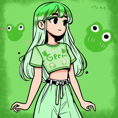 girl in a cute crop top