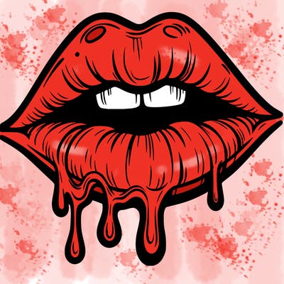 lips that look realistic and drip
