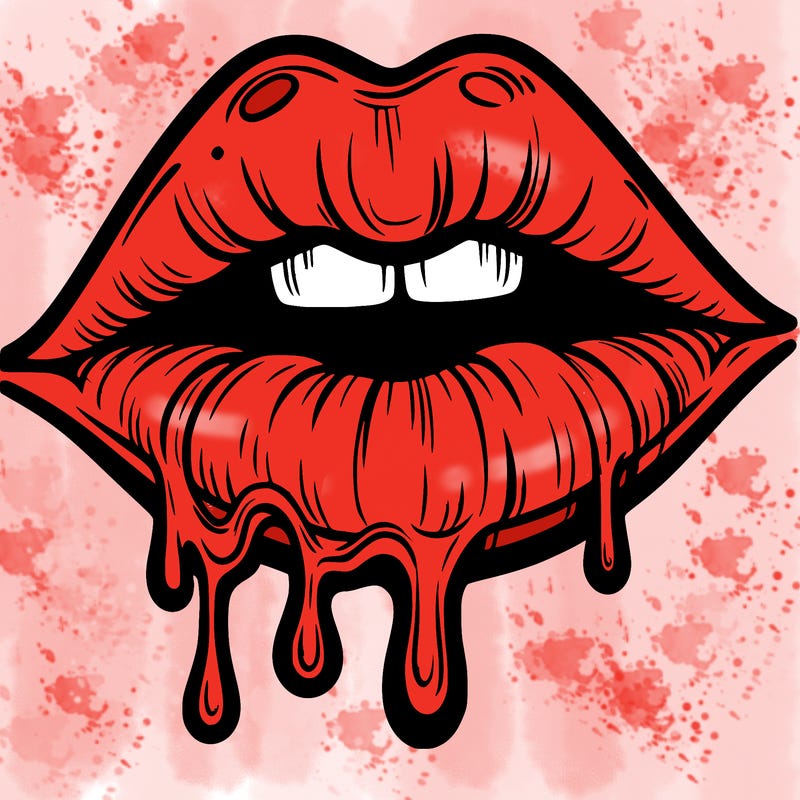 lips that look realistic and drip