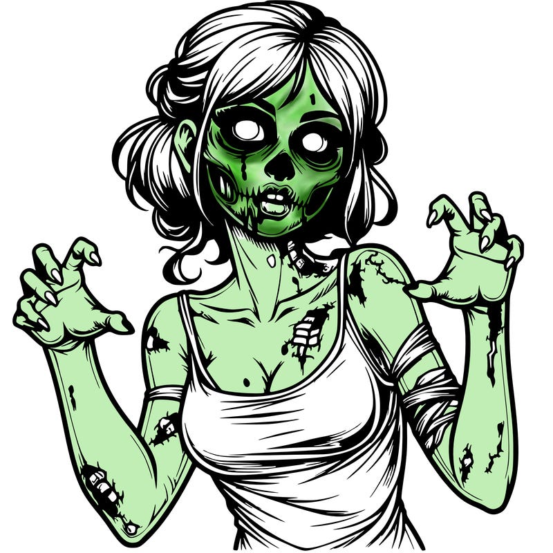 realistic zombie girl