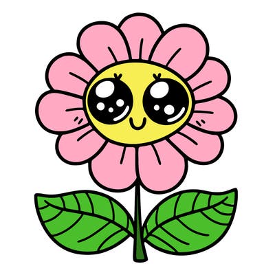 flower with eyes