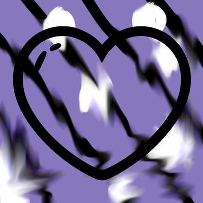 a blank heart