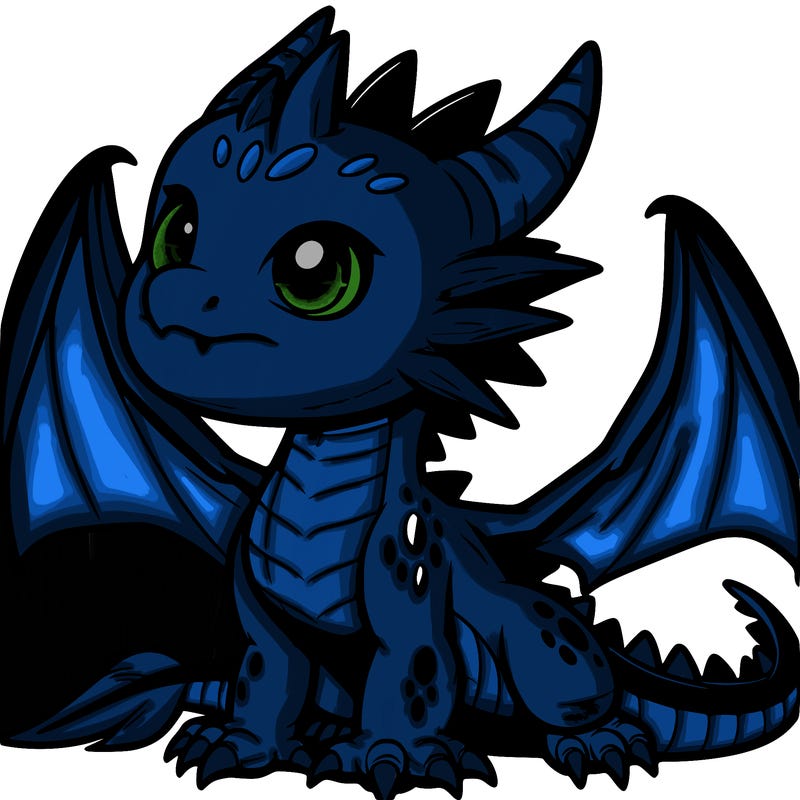 fierce baby night dragon