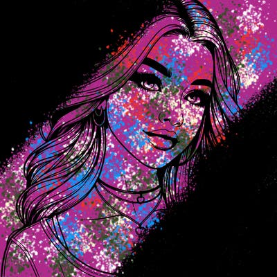 detailed realistic girl