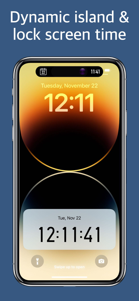 LCT Floating Timer - Stopwatch - Digital clock with seconds on iPhone lock screen and Dynamic Island