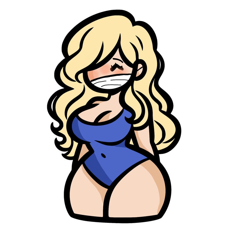 curvy woman with hair