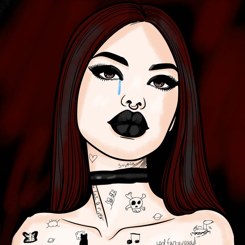 realistic woman with full lips